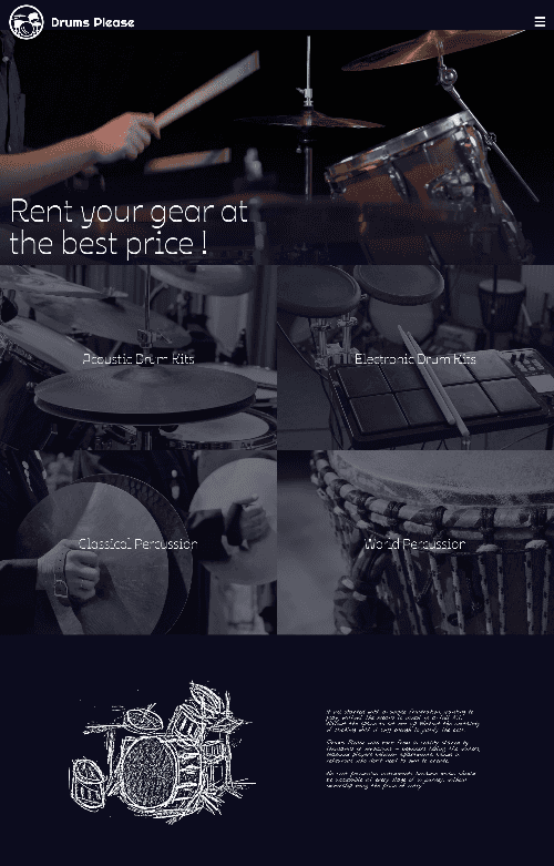 Navy theme preview