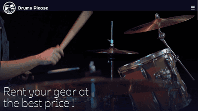 Drums Please | homepage and product catalog